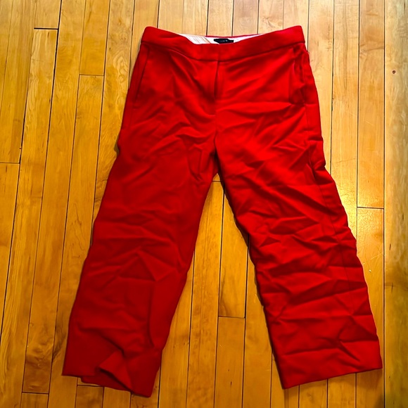 J Crew Red Wool Pants - Picture 1 of 1